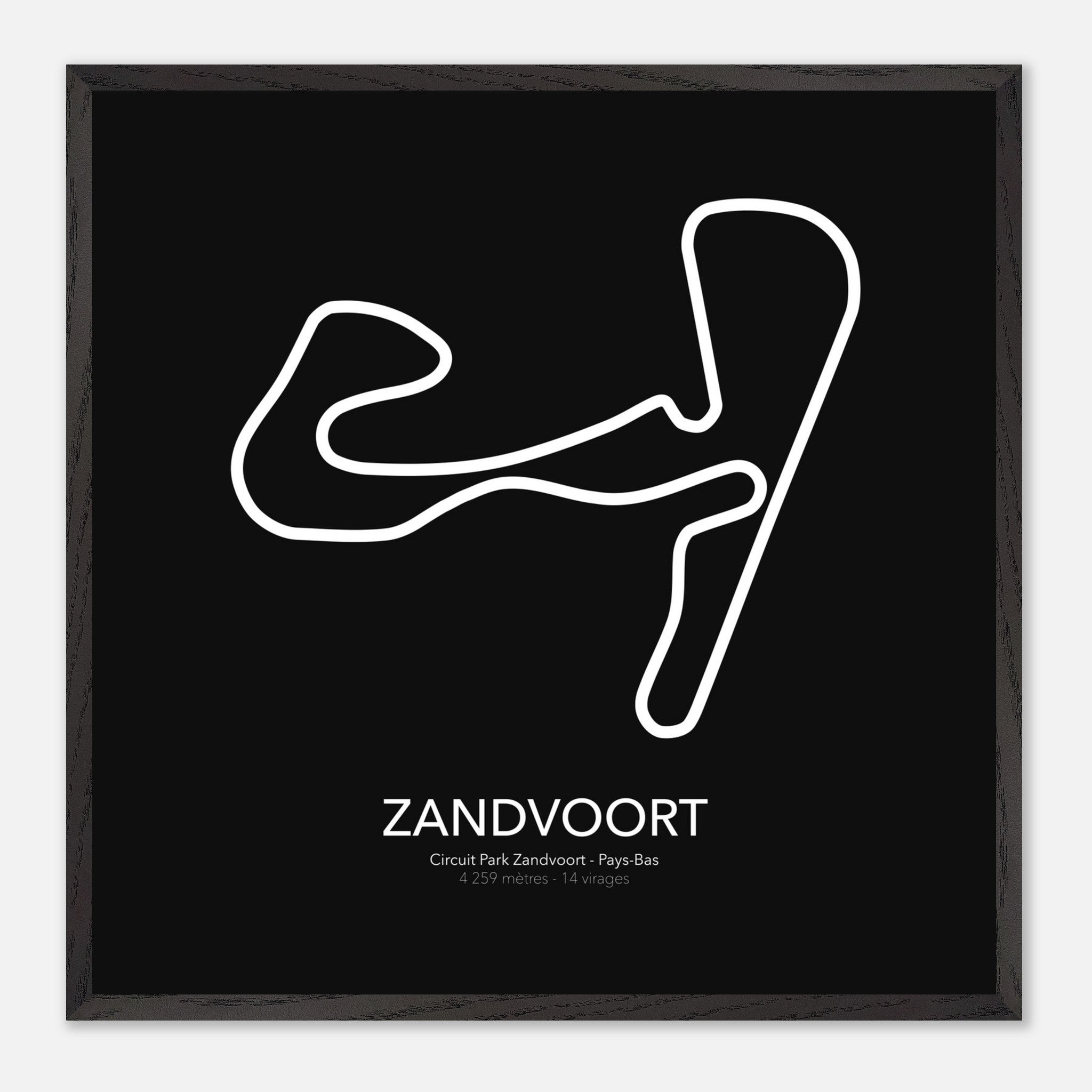 Circuit De Zandvoort En 3D - Décoration Murale Ou De Bureau - Maquette Fidèle Du Tracé Néerlandais
