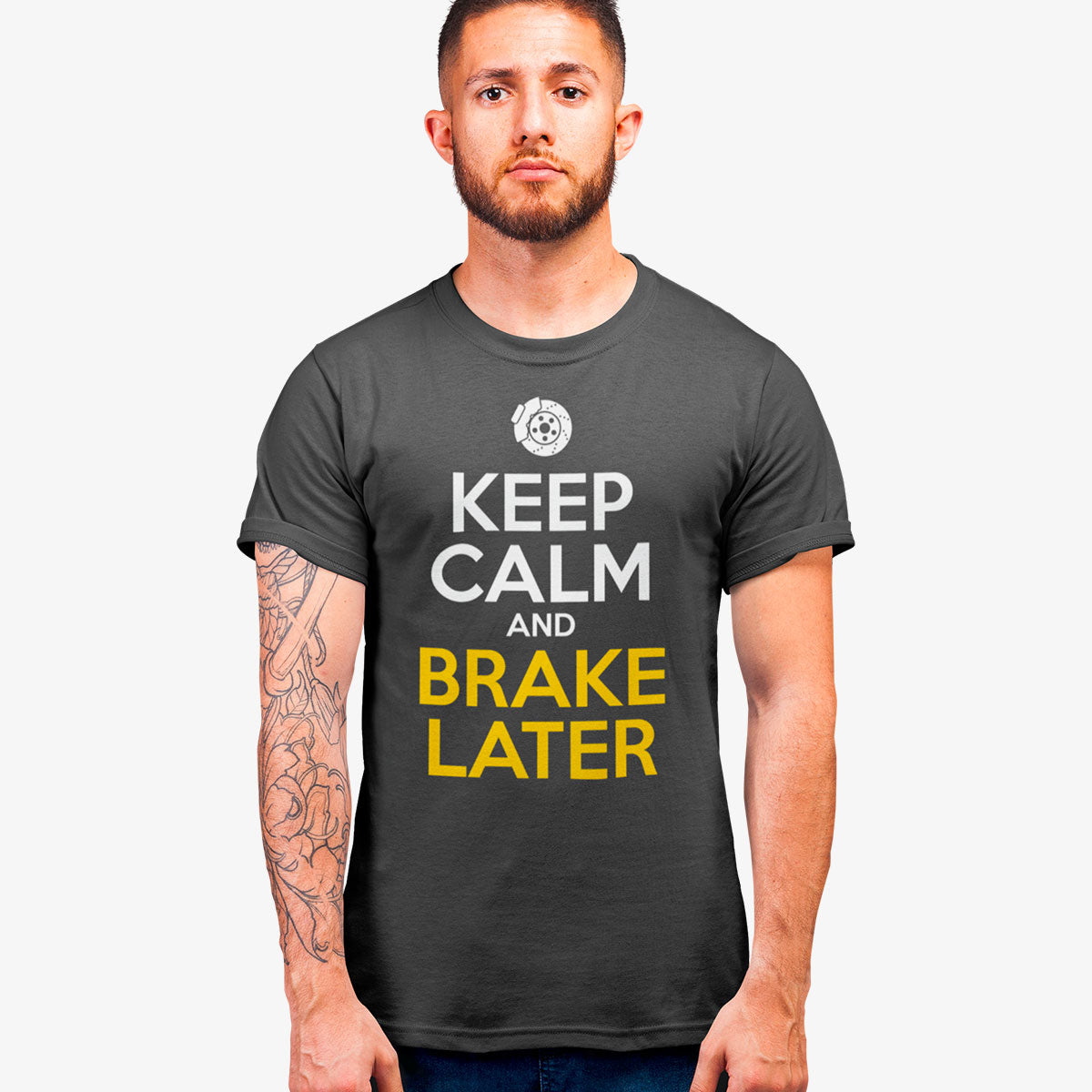 T-shirt Keep Calm and Brake Later