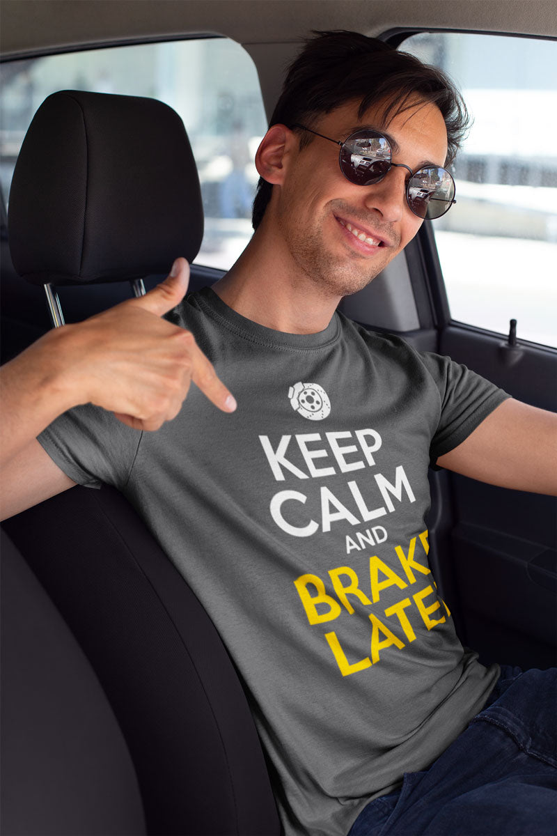 T-shirt Keep Calm and Brake Later