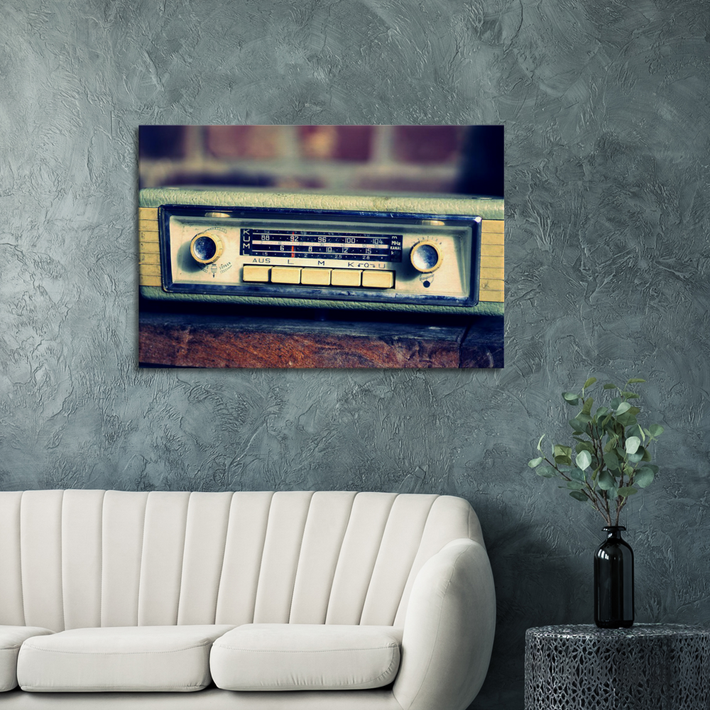 Toile autoradio vintage