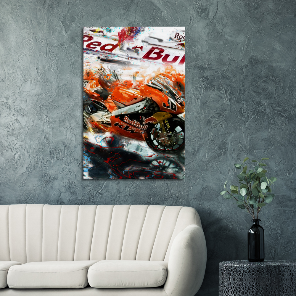 Toile moto Red Bull