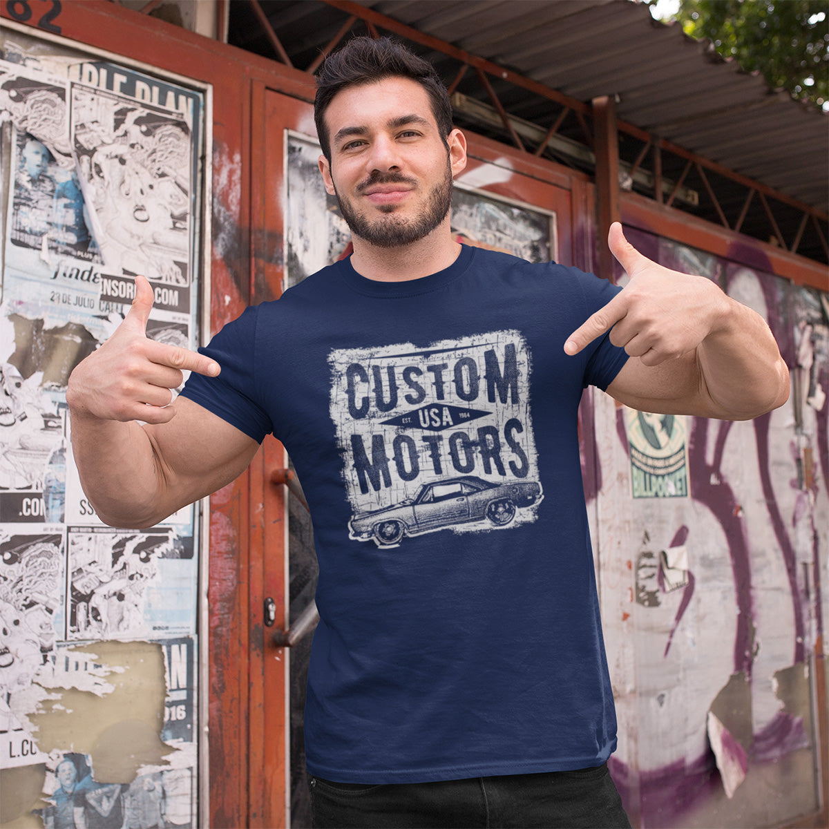 T-shirt Custom Motors USA