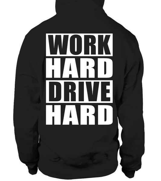 Sweat à capuche unisexe Work Hard Drive Hard