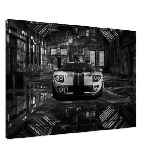 Toile Ford GT40 entrepôt désaffecté