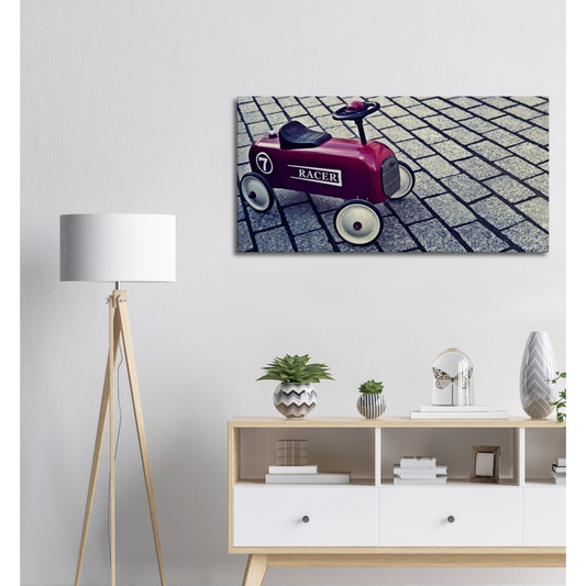 Toile voiture de course pour enfant