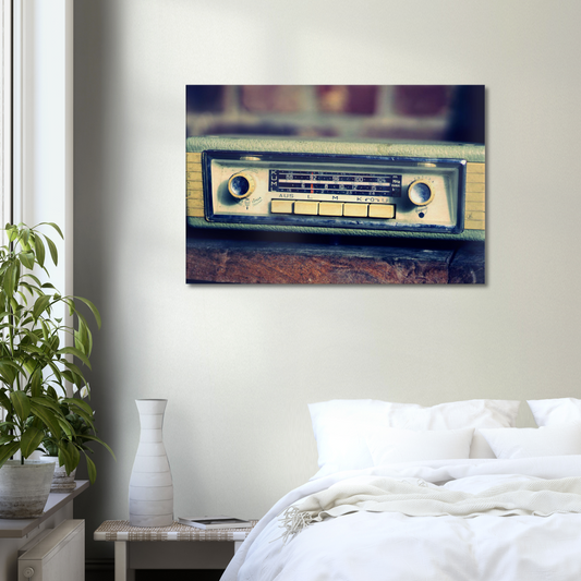 Toile autoradio vintage