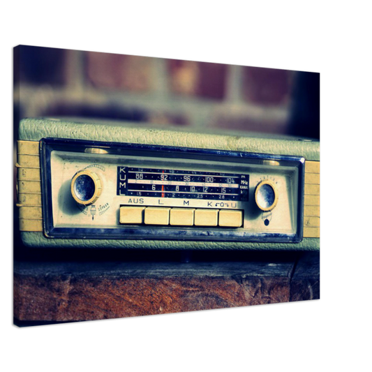 Toile autoradio vintage